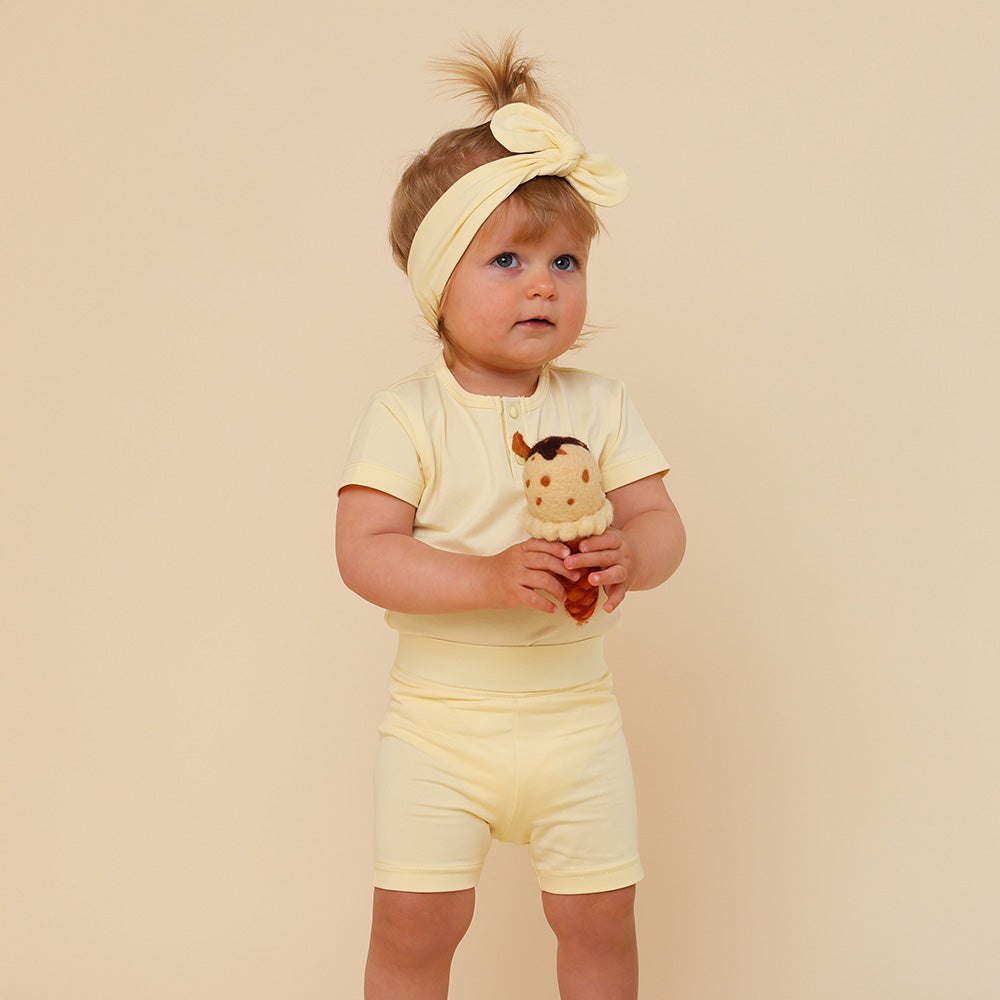 Lemon Sorbet Organic Bike Shorts - View 5