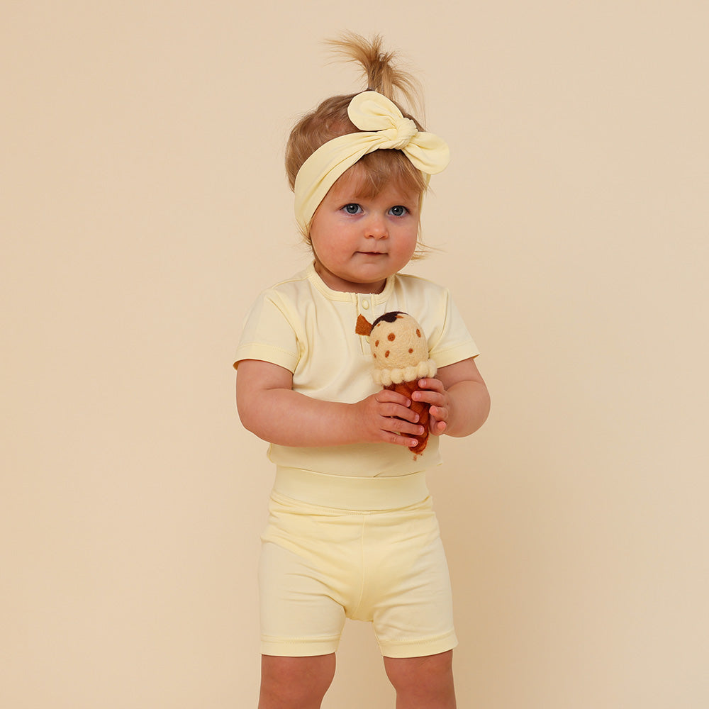 Lemon Sorbet Organic Bike Shorts - View 2