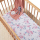 Lilac Skies Organic Fitted Cot Sheet - Thumbnail 1