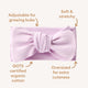 Lilac Organic Oversized Bow - Thumbnail 5