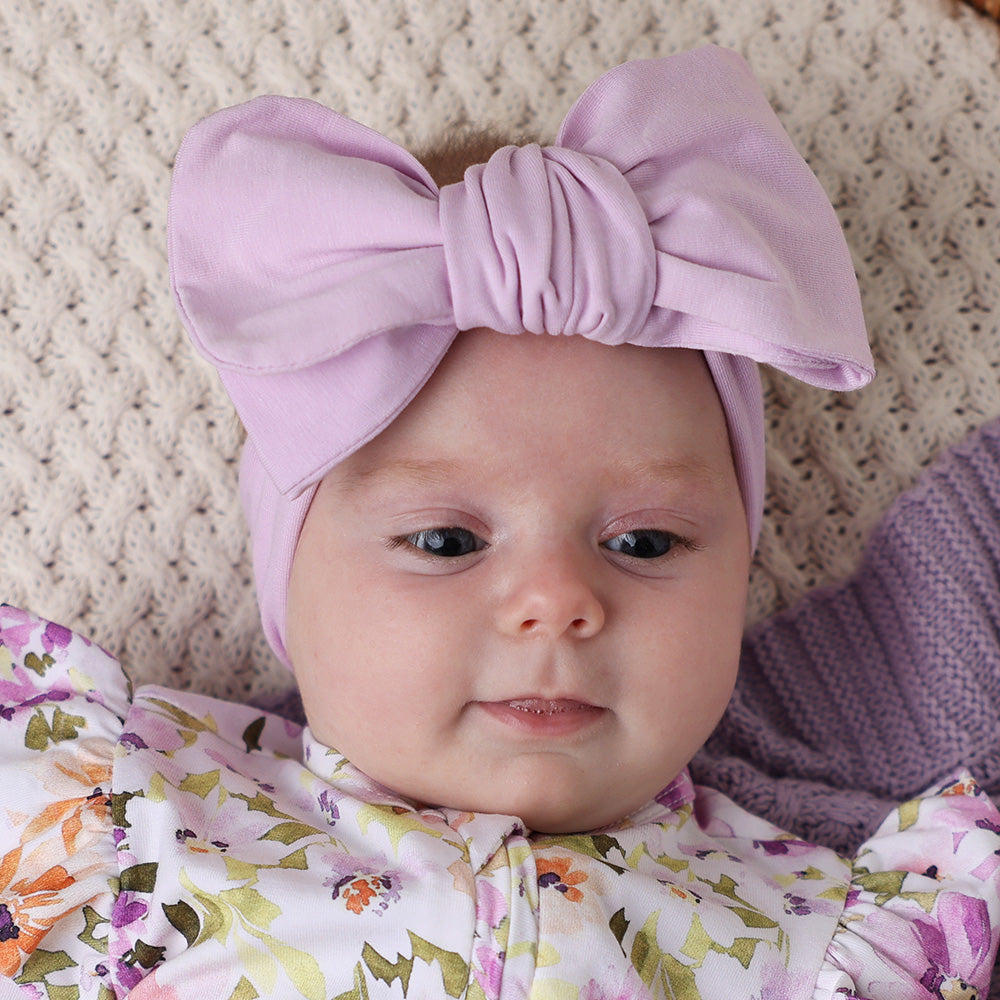 Lilac Organic Oversized Bow - View 3