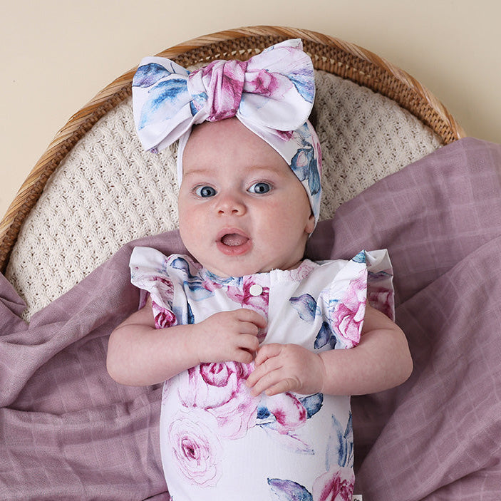 Lilac Skies Organic Oversized Bow - View 1