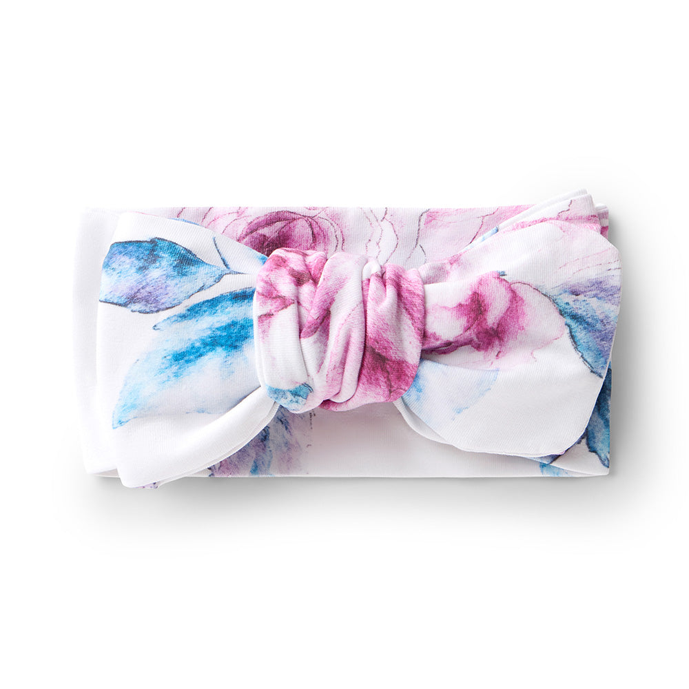 Lilac Skies Organic Oversized Bow - View 2