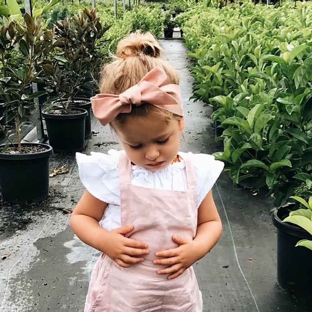 Rust Pre-Tied Linen Bow - Baby & Toddler | Snuggle Hunny