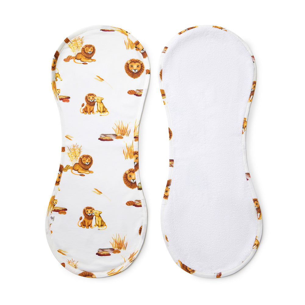 Lion Organic Cotton Burp Cloth - View 2