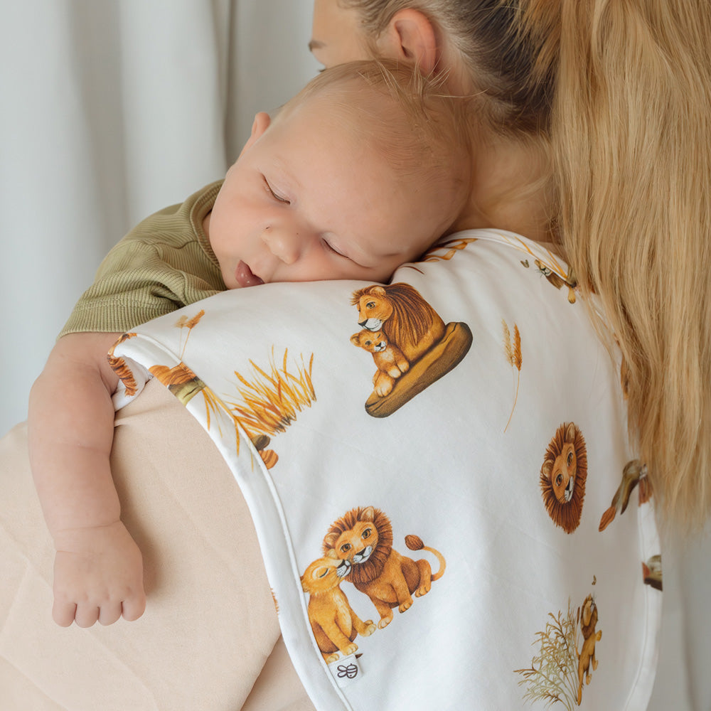 Lion Organic Cotton Burp Cloth - View 4