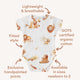 Lion Short Sleeve Organic Bodysuit - Thumbnail 4