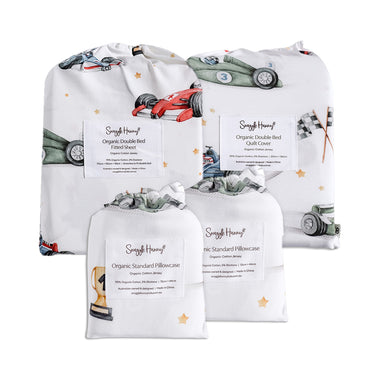 Little Racers Double Bedding | Snuggle Hunny