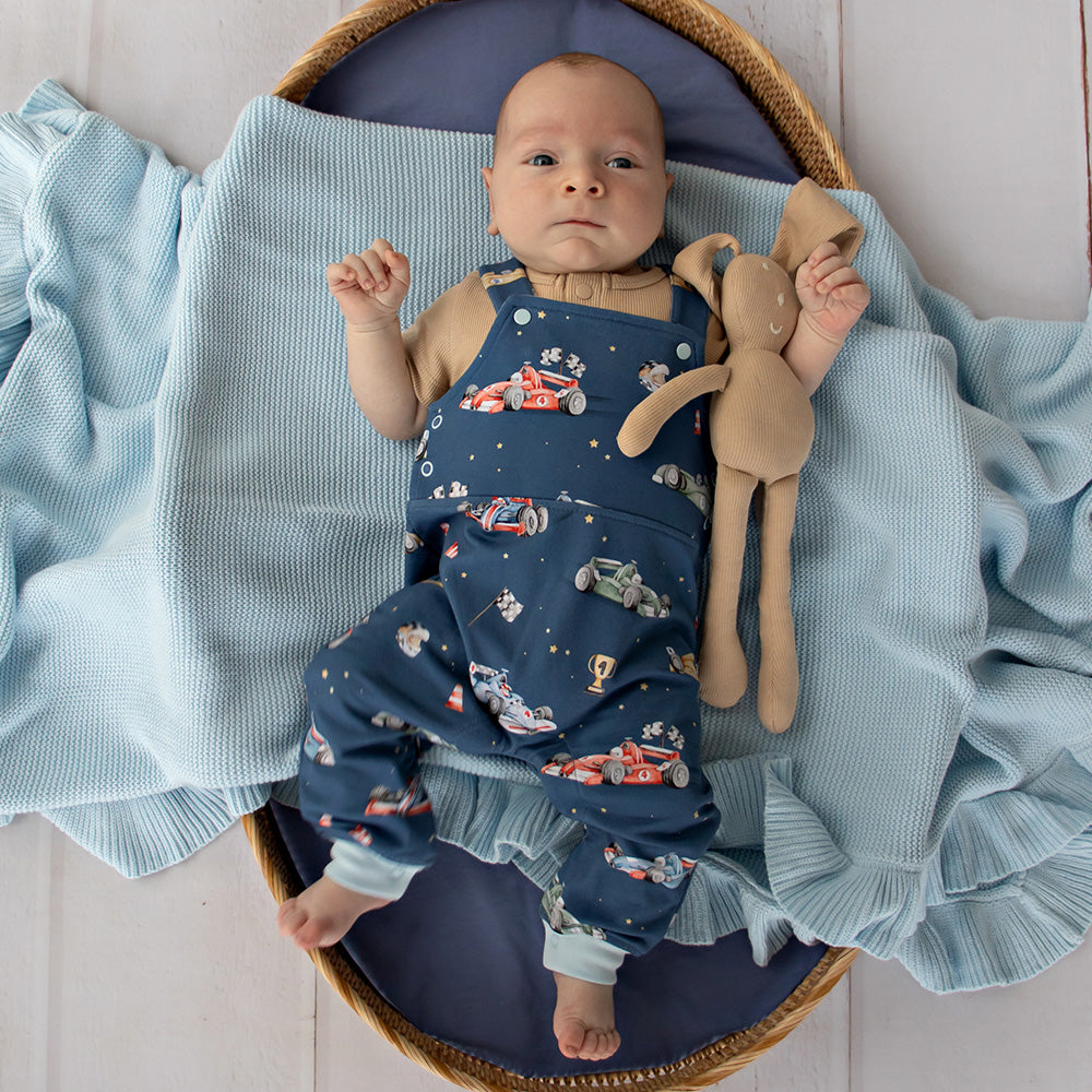 Little Racers Organic Snuggle Overalls - View 12