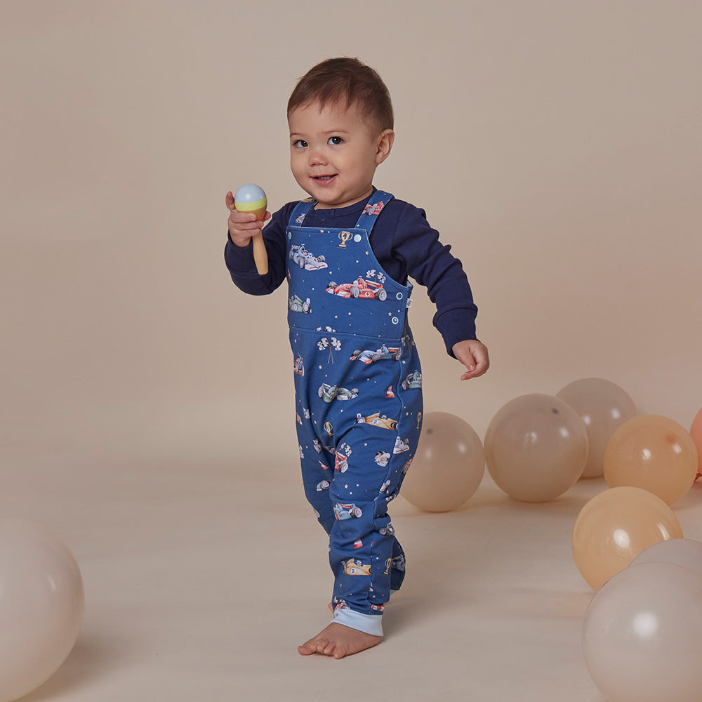 Little Racers Organic Snuggle Overalls - View 11
