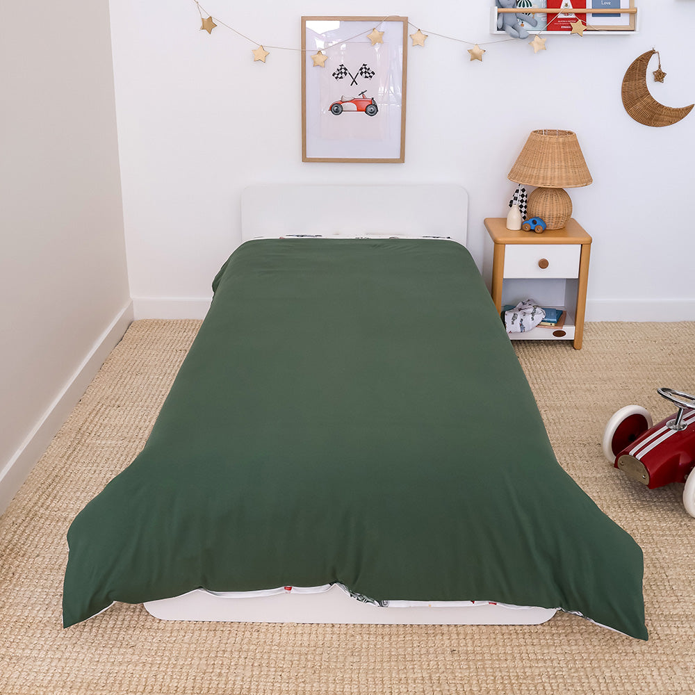 Little Racers Organic Cotton Quilt Cover - View 3