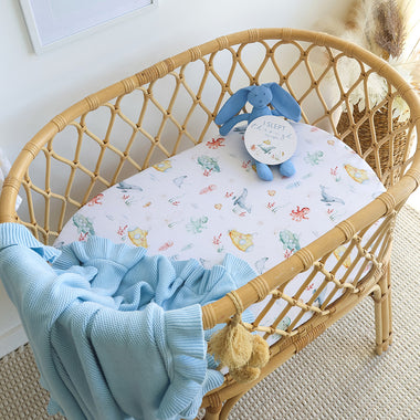 Little Subs Organic Bassinet Sheet / Change Pad Cover | Snuggle Hunny