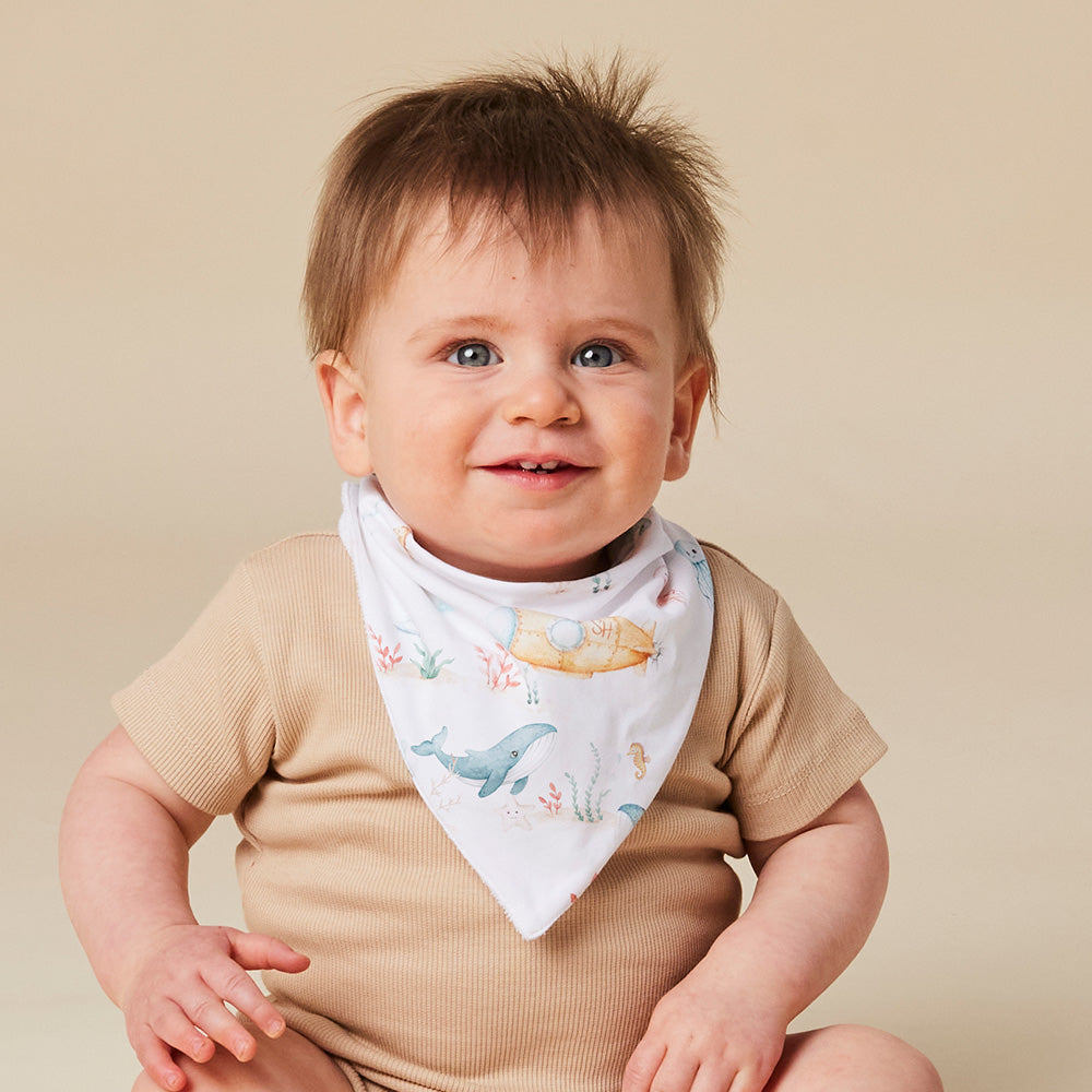 Little Subs Organic Dribble Bib - View 1
