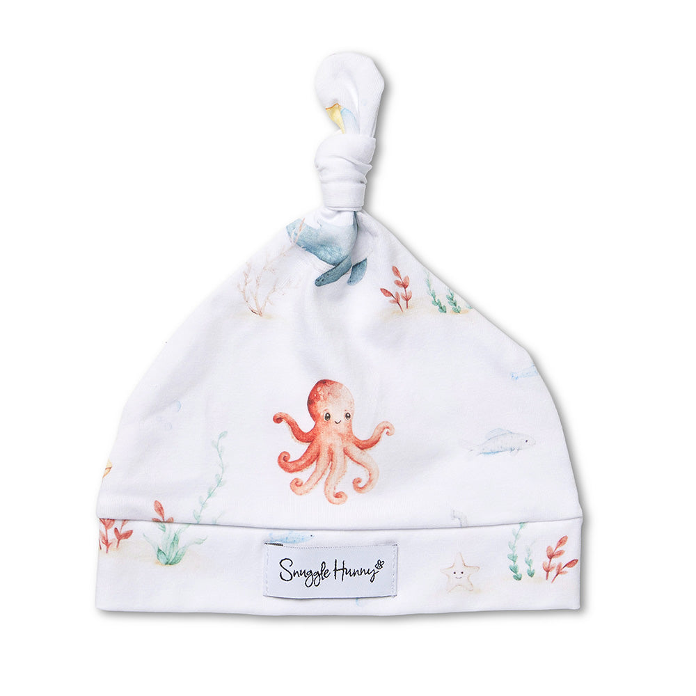 Little Subs Organic Knotted Beanie - View 2