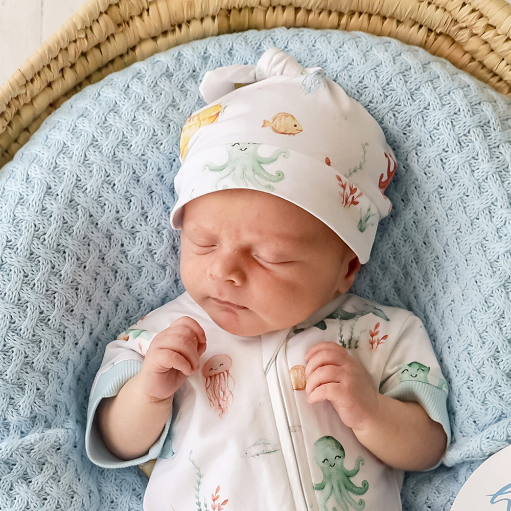Little Subs Organic Knotted Beanie - View 6