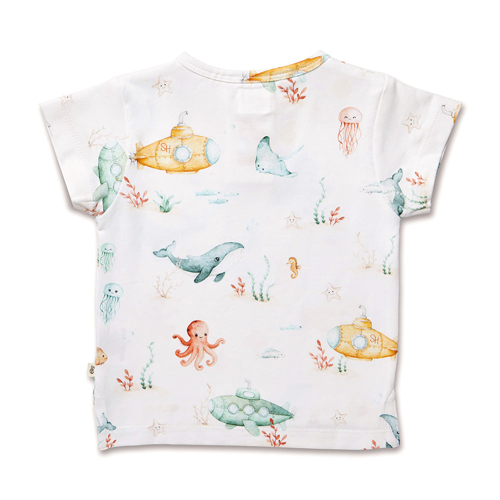 Little Subs Organic Short Sleeve Top - View 6