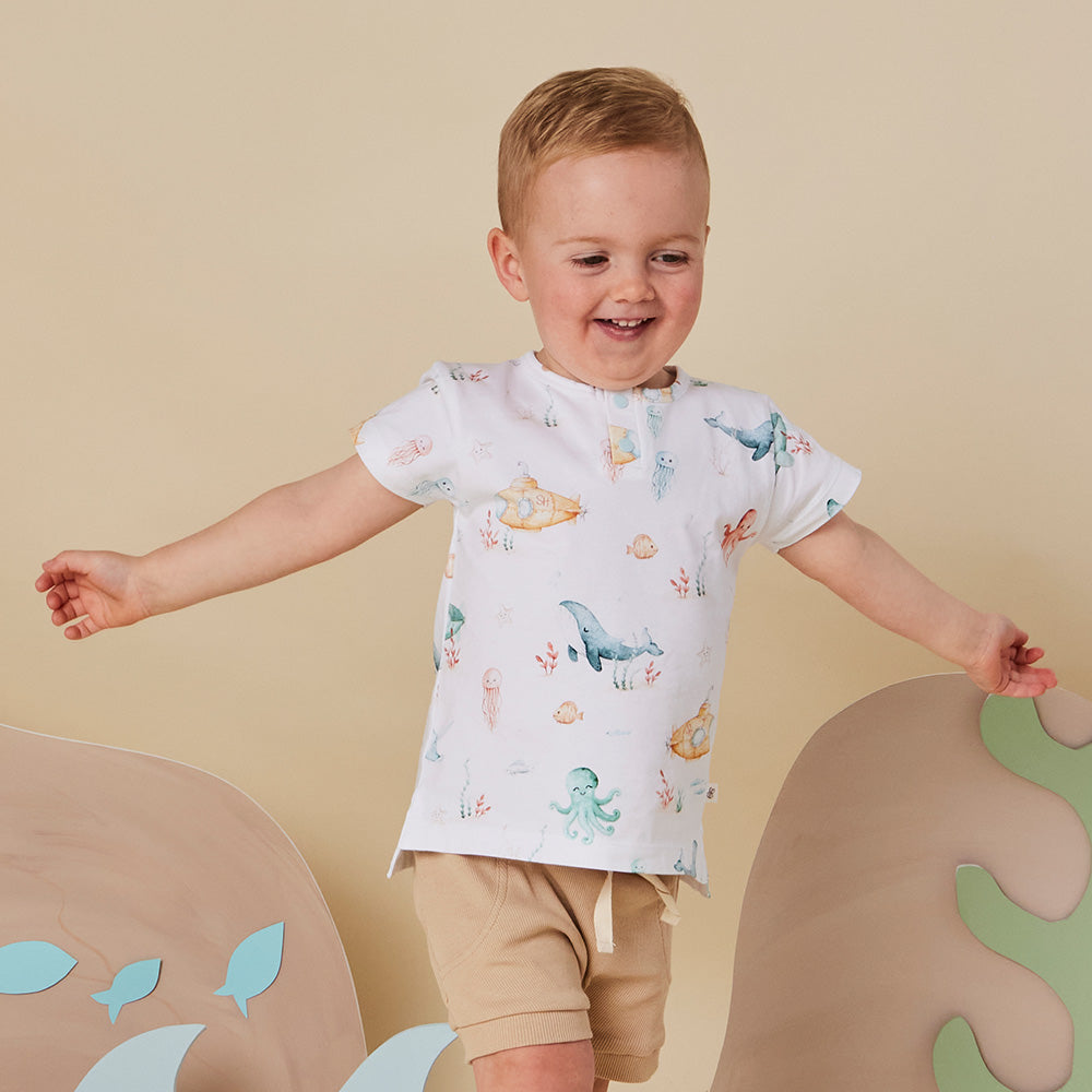 Little Subs Organic Short Sleeve Top - View 5
