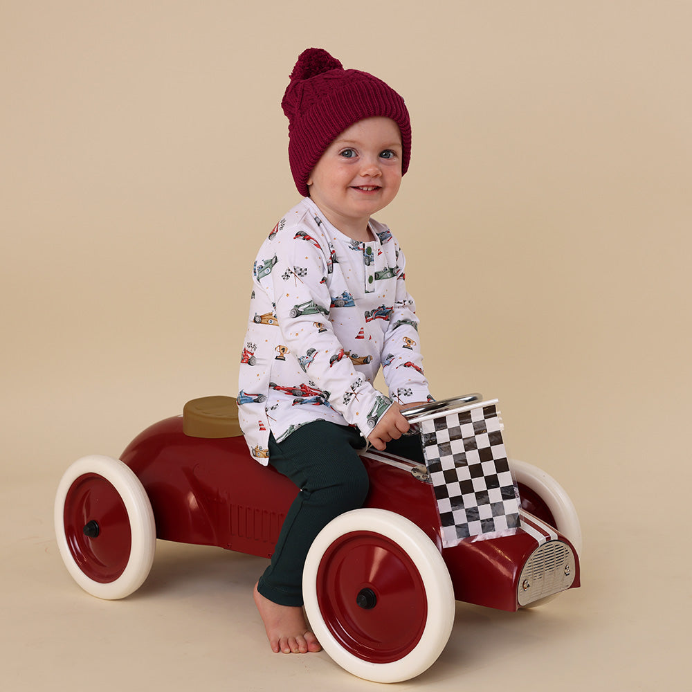 Little Racers Organic Long Sleeve Top - View 8