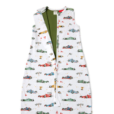 Little Racers Organic Sleeping Bag 1.0 TOG | Snuggle Hunny
