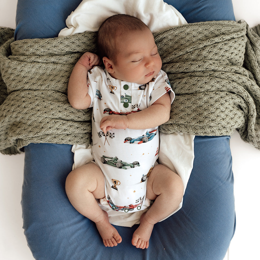 Little Racers Short Sleeve Organic Bodysuit - View 6