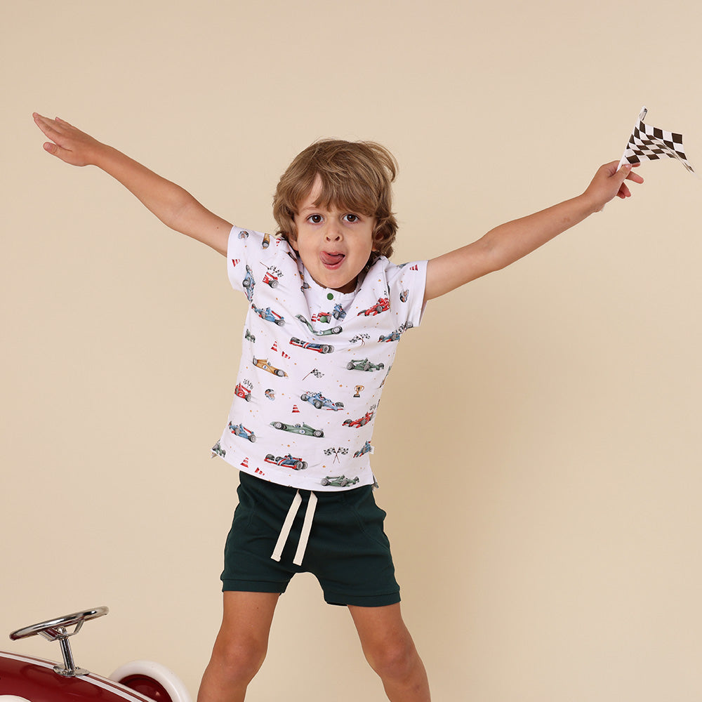 Little Racers Organic Short Sleeve Top - View 7