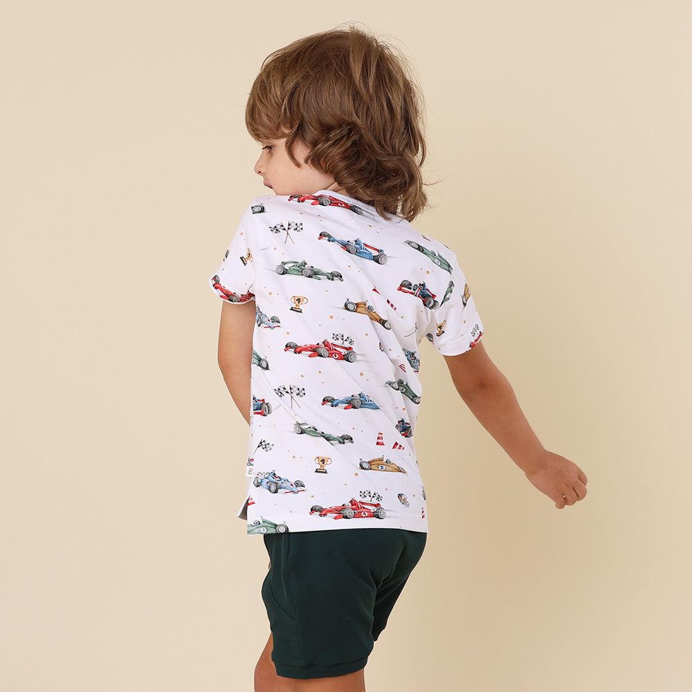Little Racers Organic Short Sleeve Top - View 4