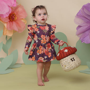 Sienna Long Sleeve Organic Dress | Snuggle Hunny