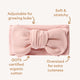 Lullaby Pink Organic Oversized Bow - Thumbnail 6