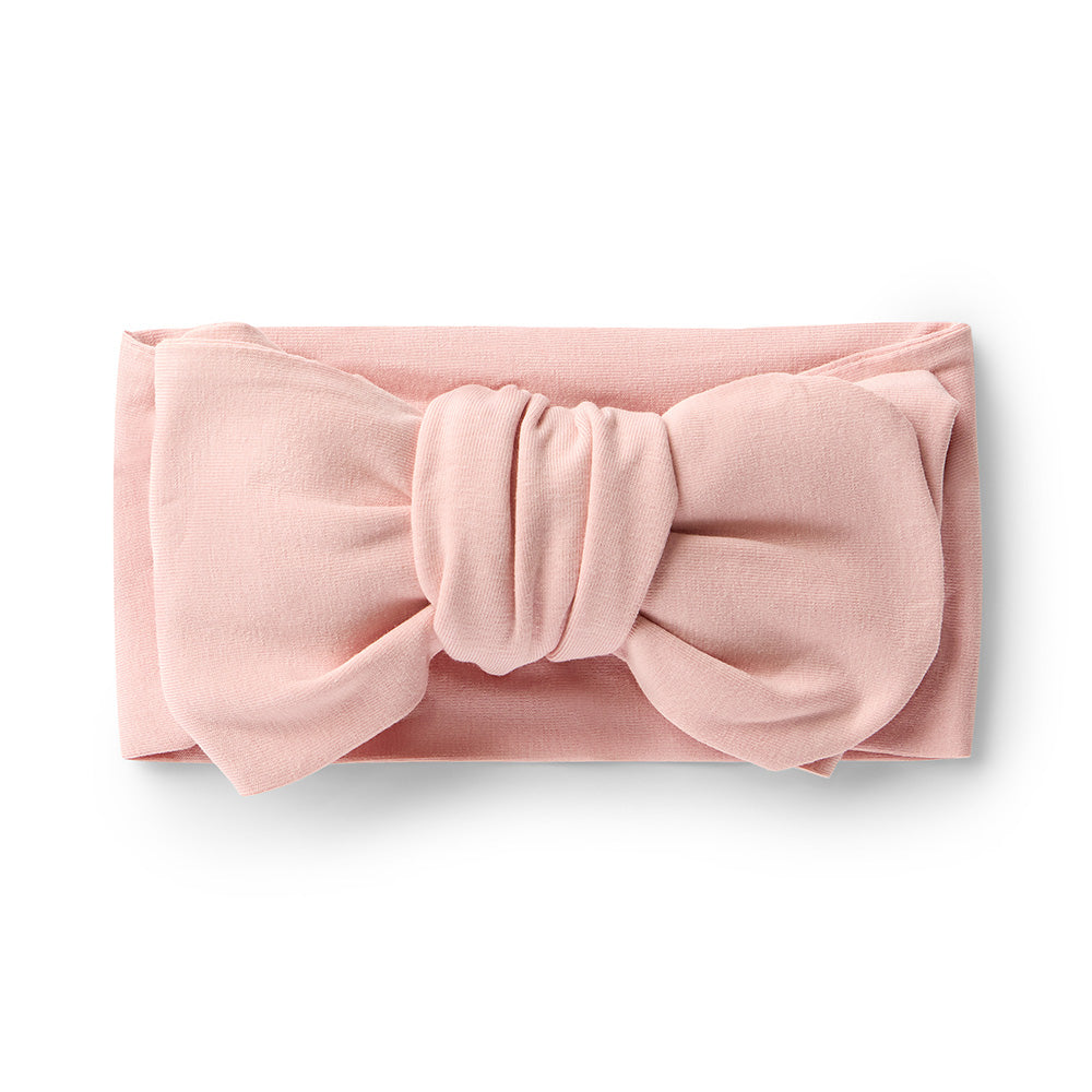 Lullaby Pink Organic Oversized Bow - View 2
