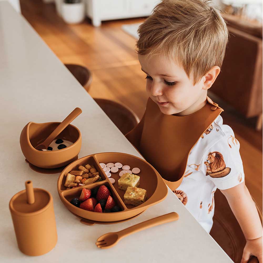 Mealtime - Silicone Cutlery Chestnut