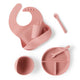Mealtime - Silicone Meal Kit Rose
