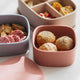 Mealtime - Silicone Snack Box Rose