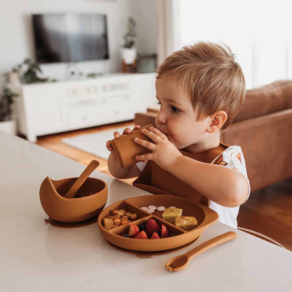 Mealtime - Silicone Suction Bowl Chestnut