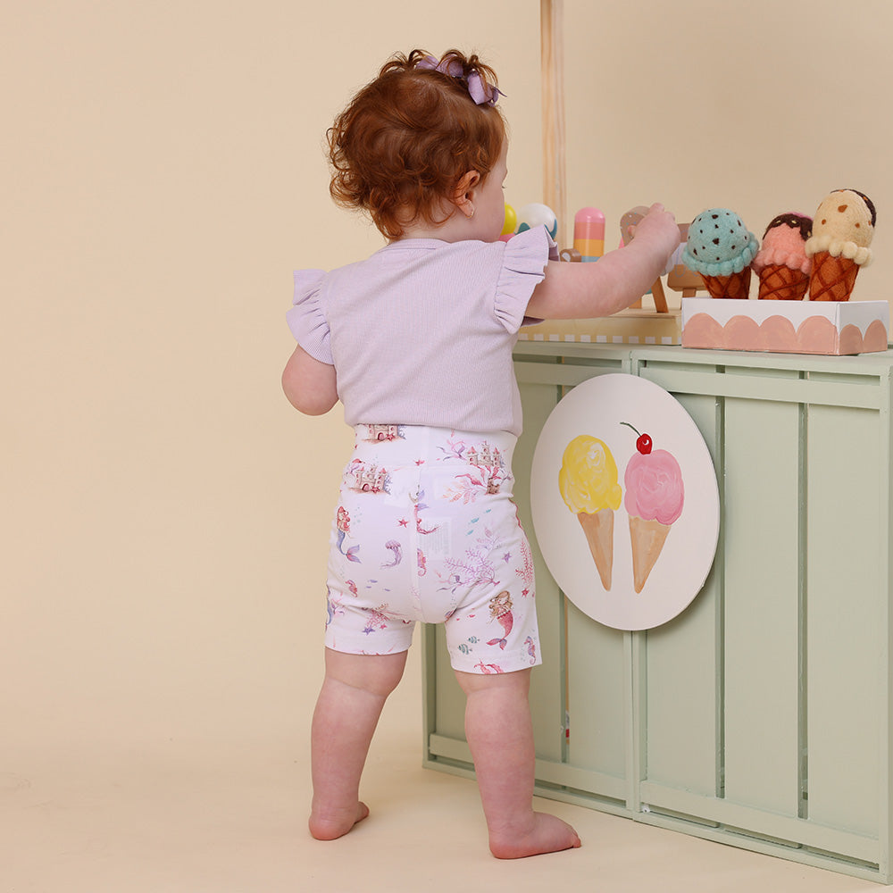 Mermaid Organic Bike Shorts - View 8