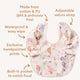 Mermaid Frill Snuggle Bib - Thumbnail 4