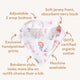 Mermaid Organic Dribble Bib - Thumbnail 4