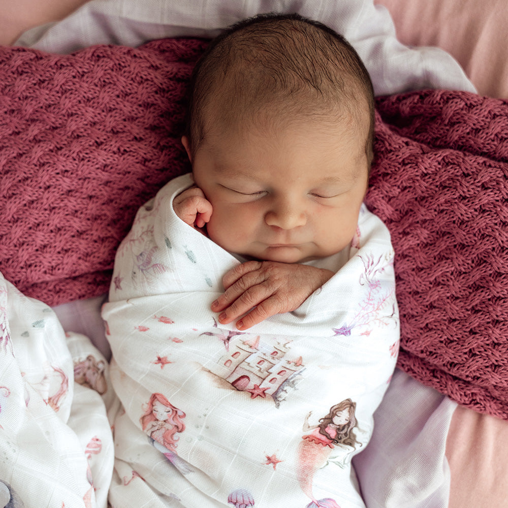 Mermaid Organic Muslin Wrap - View 4