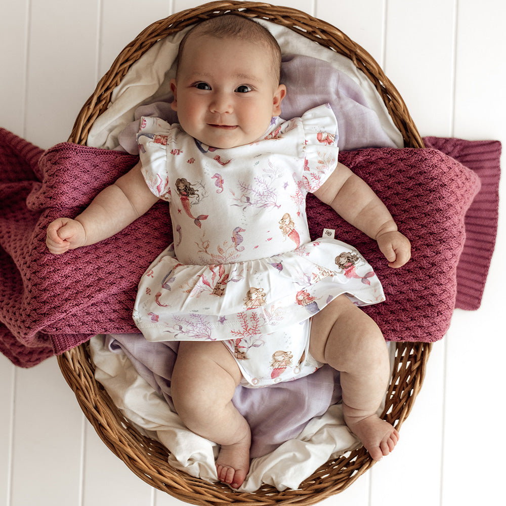 Mermaid Short Sleeve Organic Dress - View 10