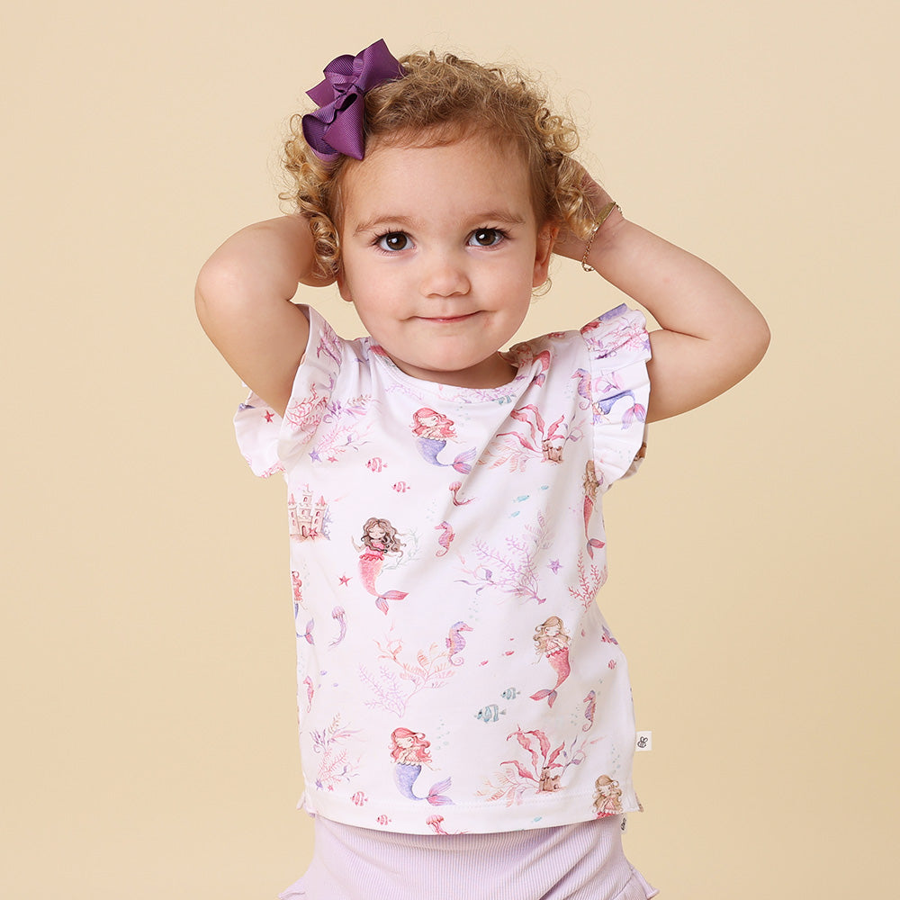 Mermaid Organic T-Shirt with Frill - View 3