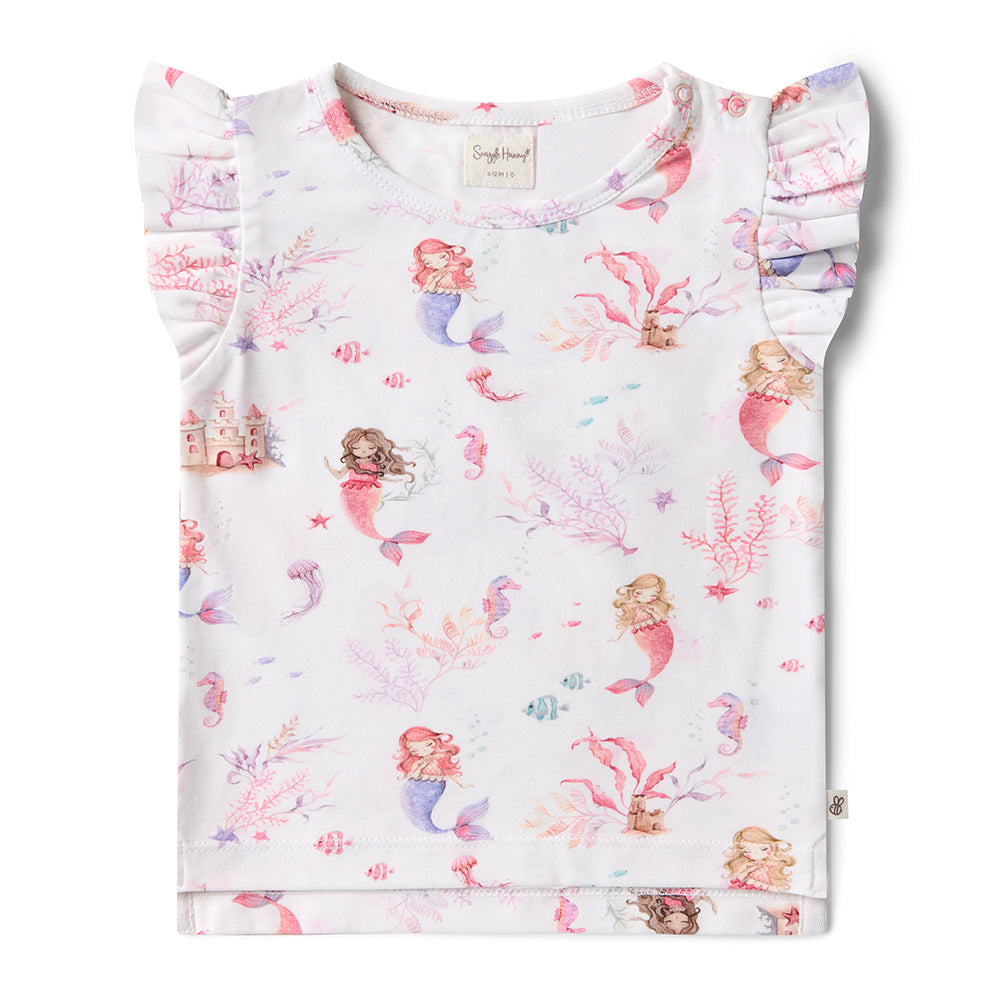 Mermaid Organic T-Shirt with Frill - View 2