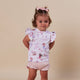 Mermaid Organic Short Sleeve Top with Frill - Thumbnail 3