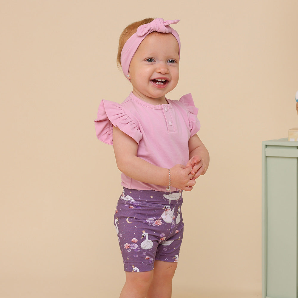 Midnight Swan Organic Bike Shorts - View 1