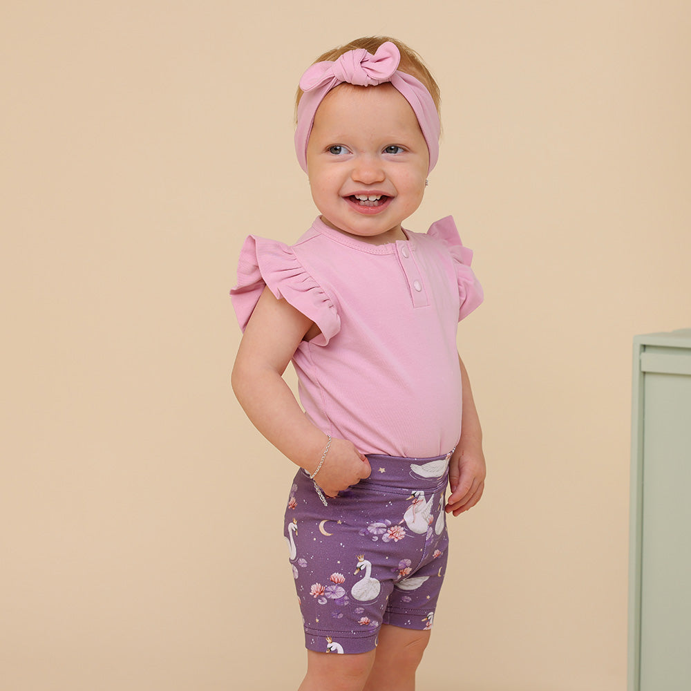 Midnight Swan Organic Bike Shorts - View 4