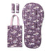 Midnight Swan Reversible Pram Liner & Strap Cover Set | Snuggle Hunny