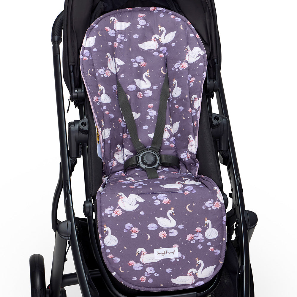 Midnight Swan Universal Organic Pram Liner - View 3