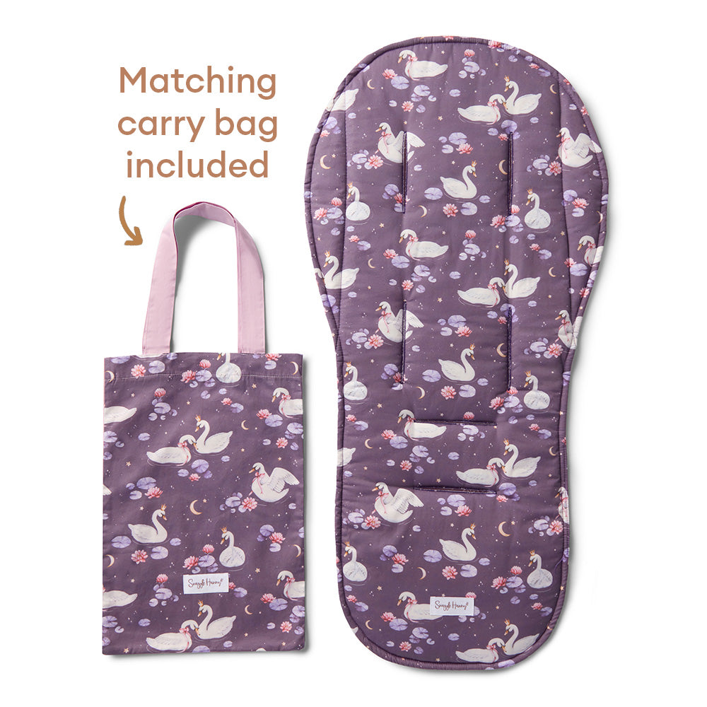 Midnight Swan Universal Organic Pram Liner - View 2