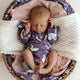 Midnight Swan Long Sleeve Organic Bodysuit with Frill - Thumbnail 11