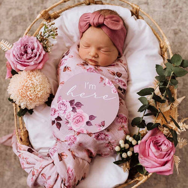 Blossom & Dusk Reversible Milestone Cards-Snuggle Hunny