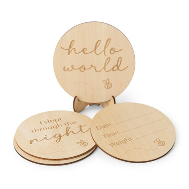 Milestone Cards - Busy Bee Wooden Milestone Cards