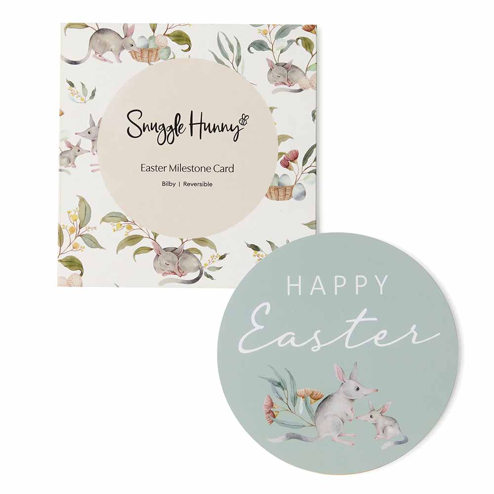 Easter Bilby Reversible Single Milestone Card - View 3